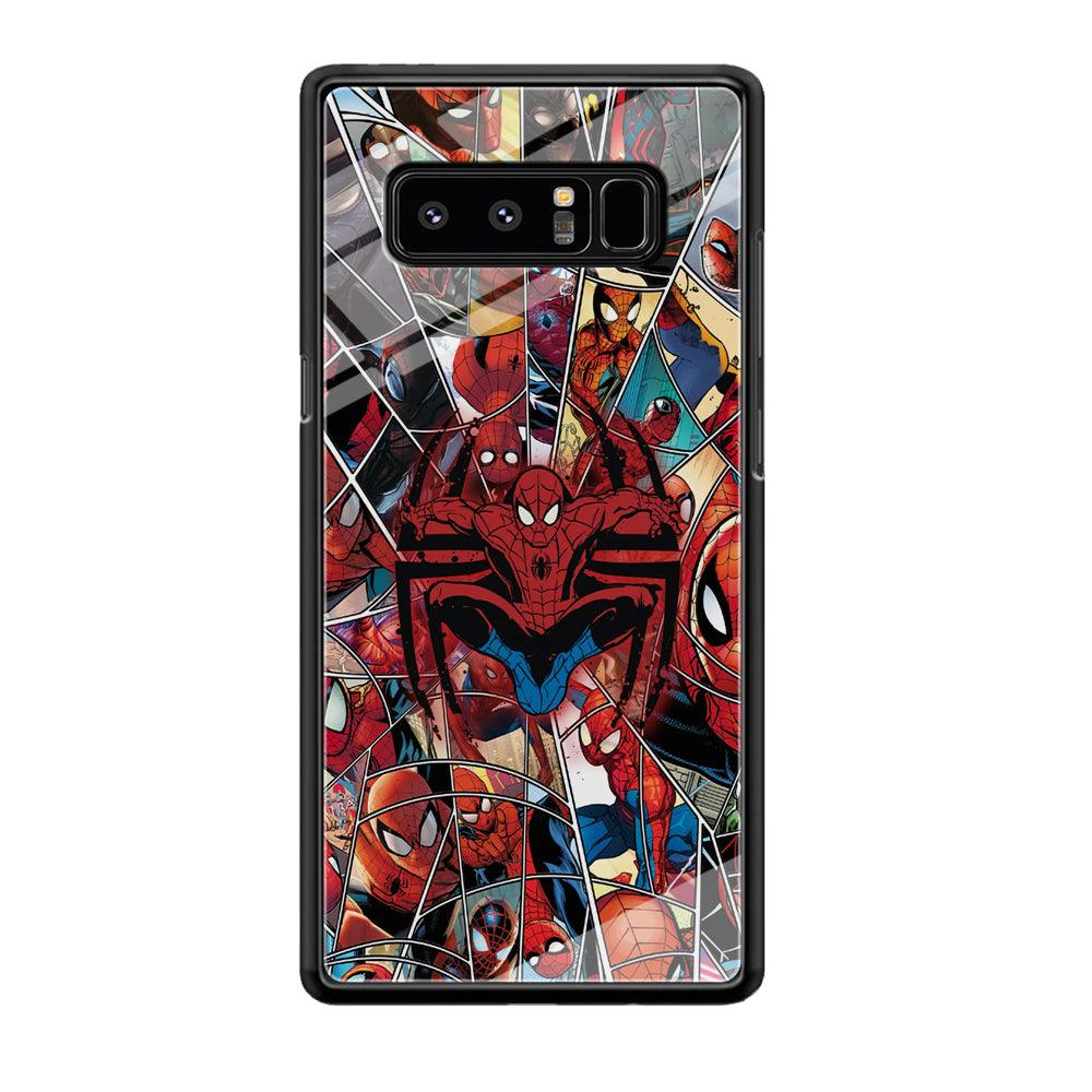 Spiderman Solid Backing Samsung Galaxy Note 8 Case-Oxvistore