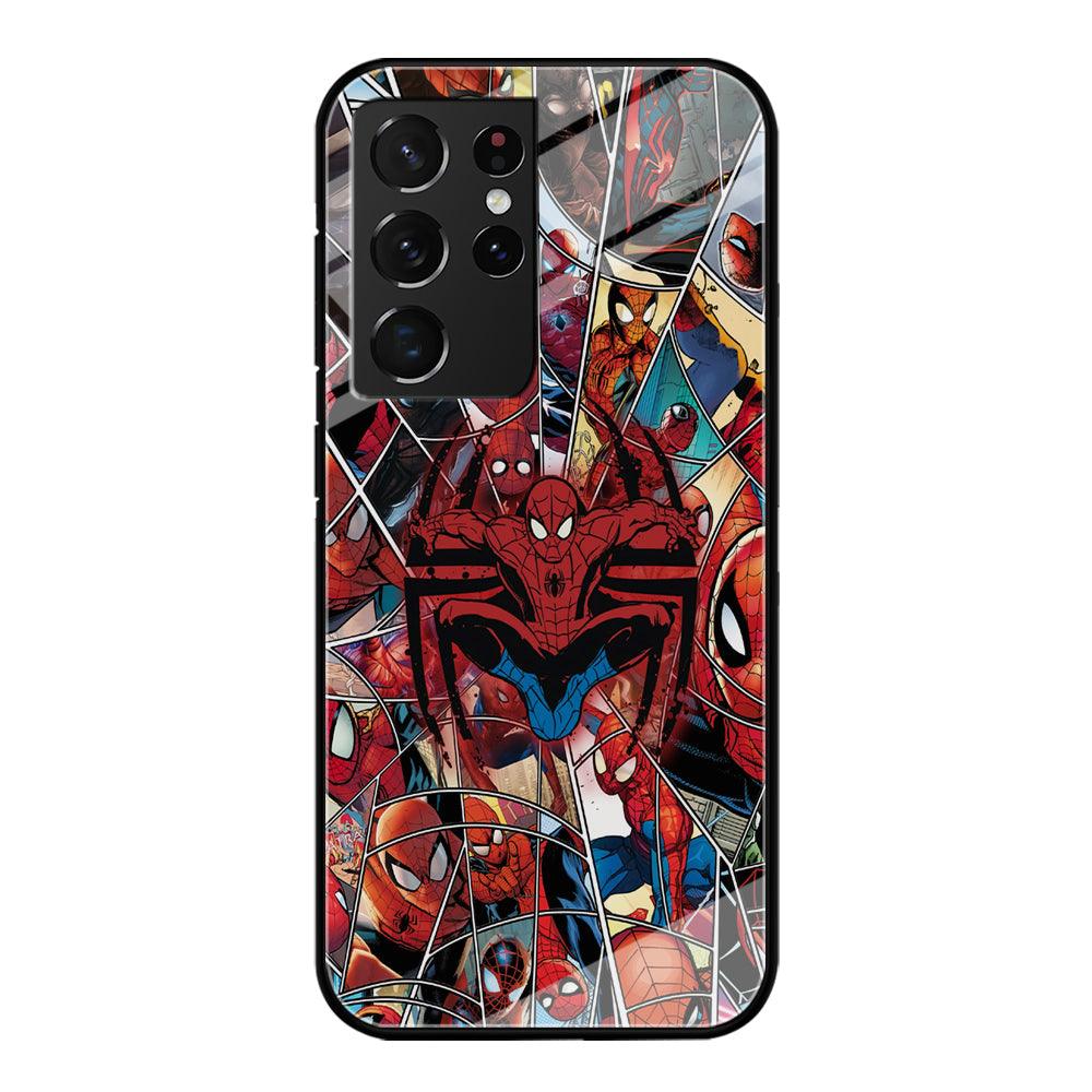 Spiderman Solid Backing Samsung Galaxy S21 Ultra Case-Oxvistore