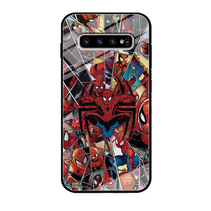 Spiderman Solid Backing Samsung Galaxy S10 Plus Case-Oxvistore