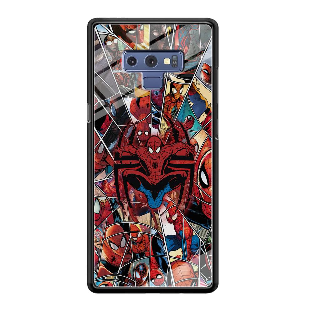 Spiderman Solid Backing Samsung Galaxy Note 9 Case-Oxvistore