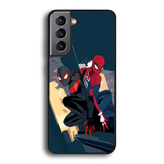 Spiderman The Another Shadows Samsung Galaxy S22 Case-Rubber Black (2D Case)-Oxvistore