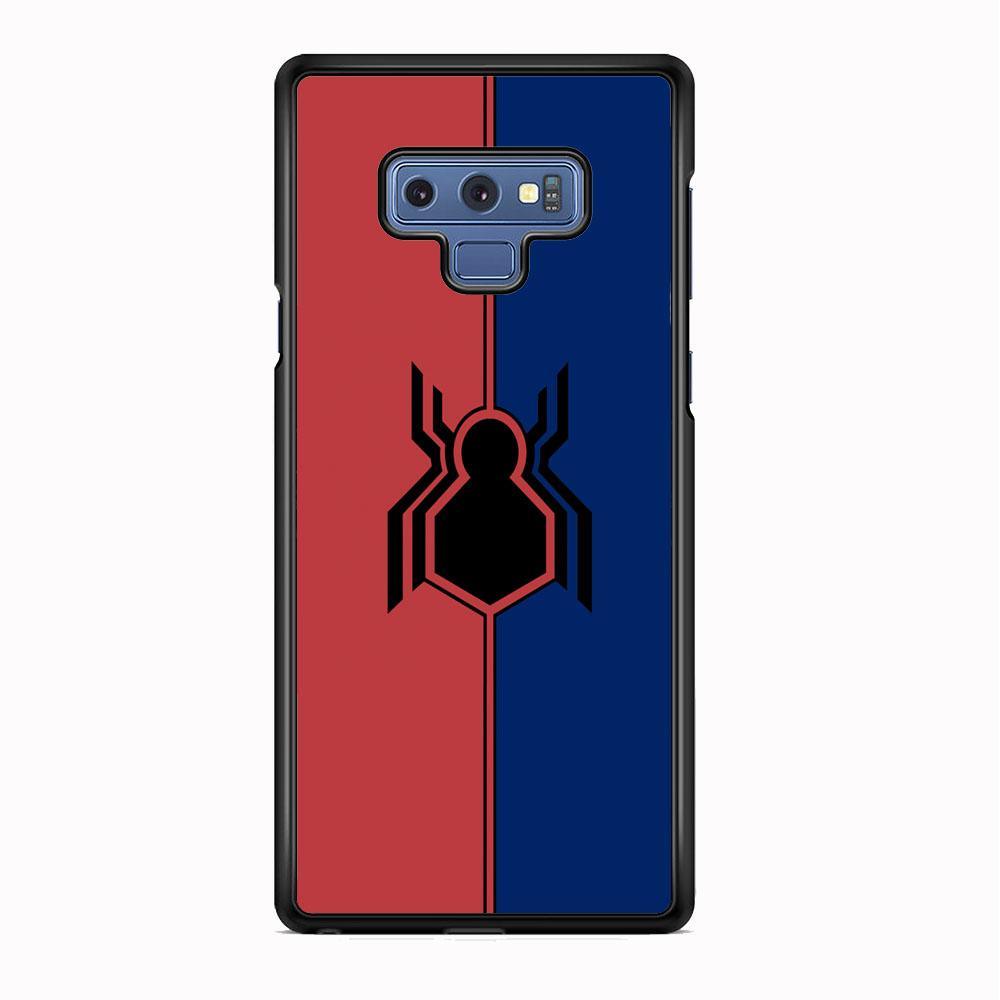 Spiderman Amazing Logo Red And Blue Samsung Galaxy Note 9 Case-Rubber Black (2D Case)-Oxvistore