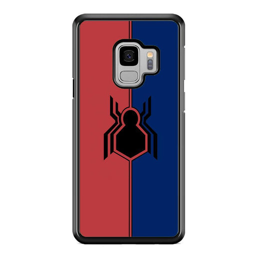 Spiderman Amazing Logo Red And Blue Samsung Galaxy S9 Case-Rubber Black (2D Case)-Oxvistore