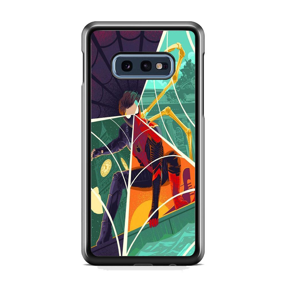 Spiderman Amazing Variation Cartoon Character Samsung Galaxy S10E Case-Rubber Black (2D Case)-Oxvistore