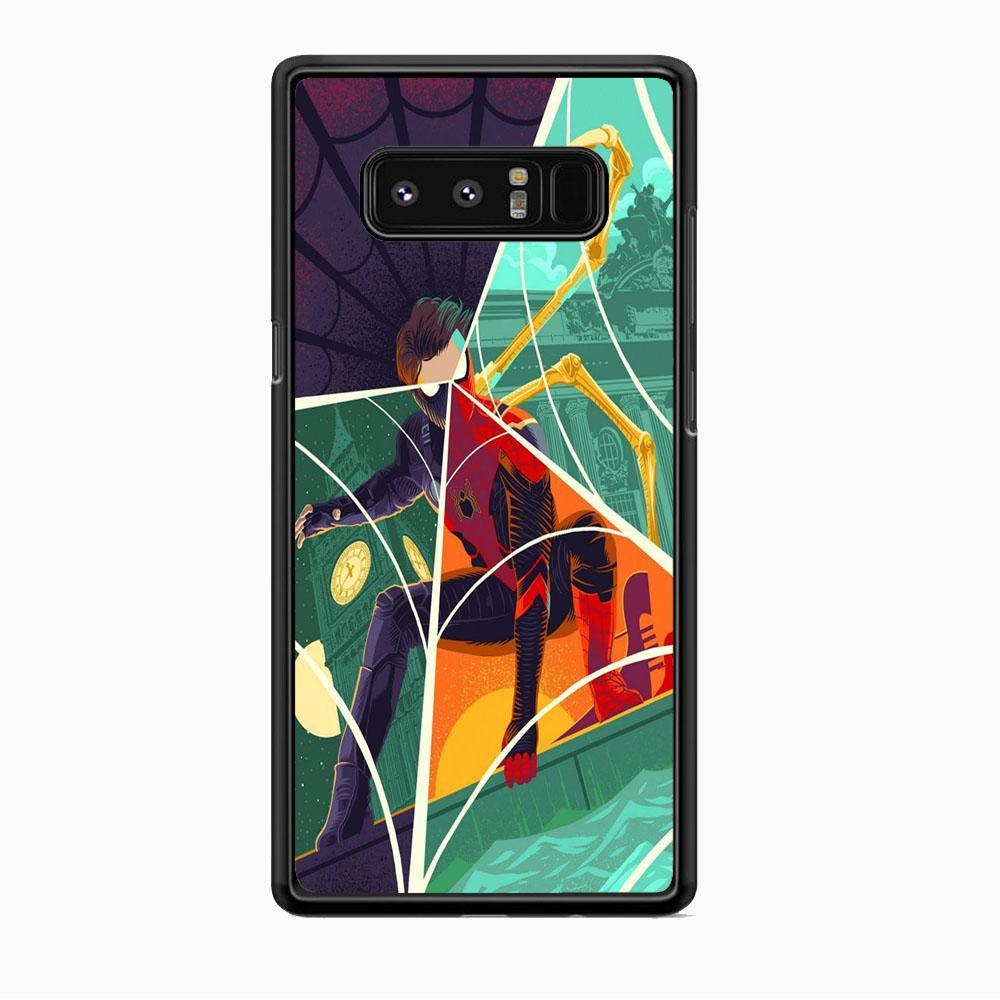 Spiderman Amazing Variation Cartoon Character Samsung Galaxy Note 8 Case-Rubber Black (2D Case)-Oxvistore