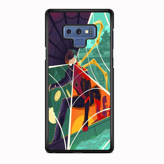 Spiderman Amazing Variation Cartoon Character Samsung Galaxy Note 9 Case-Rubber Black (2D Case)-Oxvistore