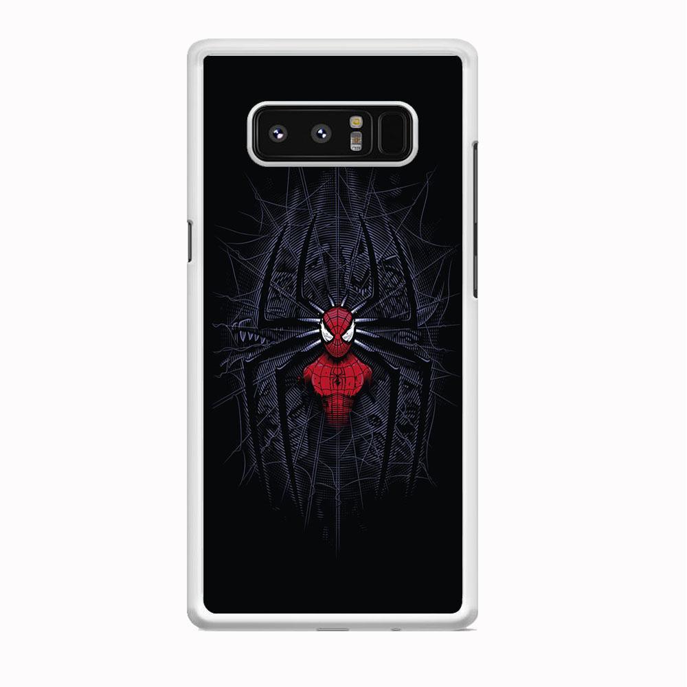 Spiderman Black Logo On The Net Samsung Galaxy Note 8 Case-Oxvistore