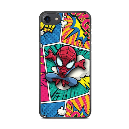 Spiderman Comic Poof iPhone 8 Case-Oxvistore