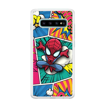 Spiderman Comic Poof Samsung Galaxy S10 Plus Case-Oxvistore