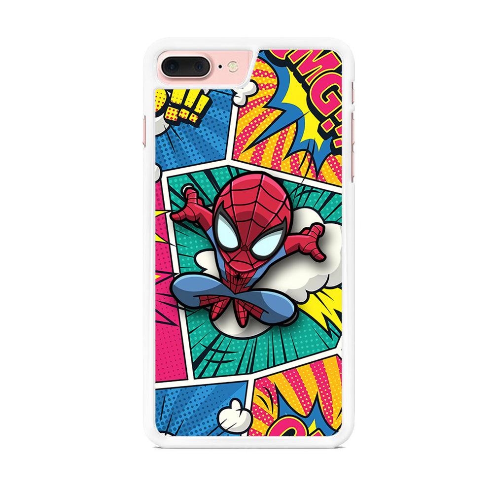 Spiderman Comic Poof iPhone 8 Plus Case-Oxvistore