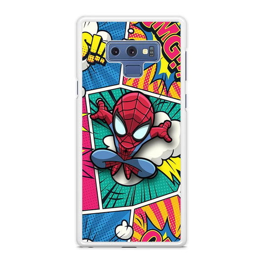 Spiderman Comic Poof Samsung Galaxy Note 9 Case-Oxvistore