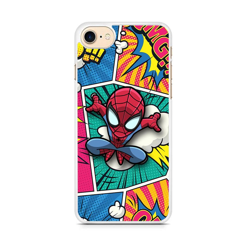 Spiderman Comic Poof iPhone 8 Case-Oxvistore