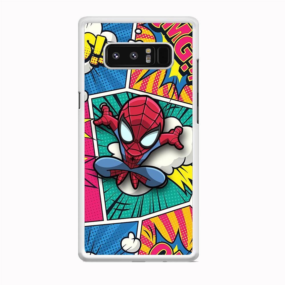 Spiderman Comic Poof Samsung Galaxy Note 8 Case-Oxvistore