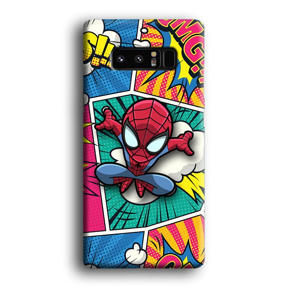 Spiderman Comic Poof Samsung Galaxy Note 8 Case-Oxvistore