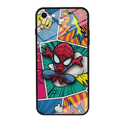 Spiderman Comic Poof iPhone 8 Case-Oxvistore