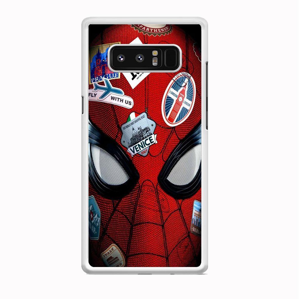 Spiderman Head Full Stickers Samsung Galaxy Note 8 Case-Oxvistore