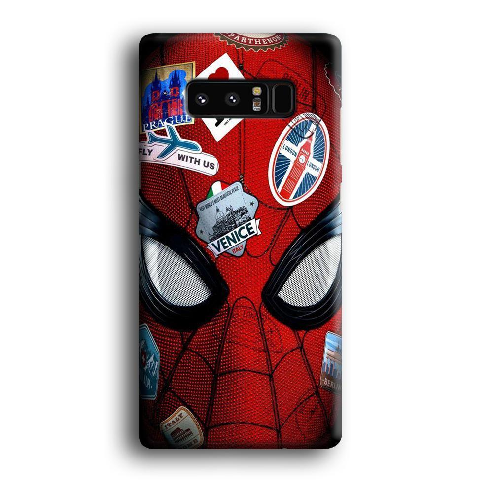 Spiderman Head Full Stickers Samsung Galaxy Note 8 Case-Oxvistore