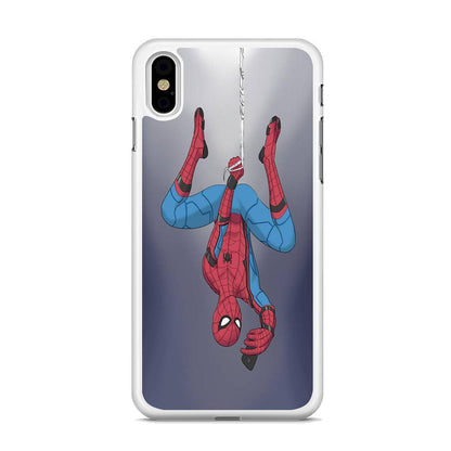 Spiderman Selfie While Hanging iPhone XS Case-Oxvistore