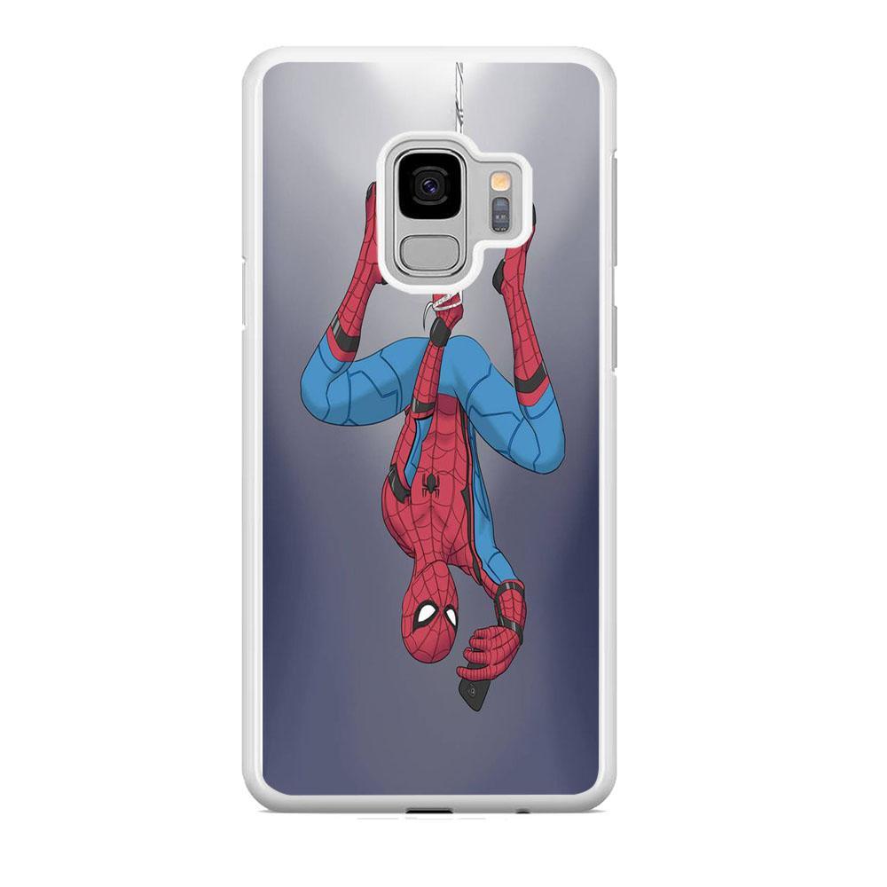 Spiderman Selfie While Hanging Samsung Galaxy S9 Case-Oxvistore