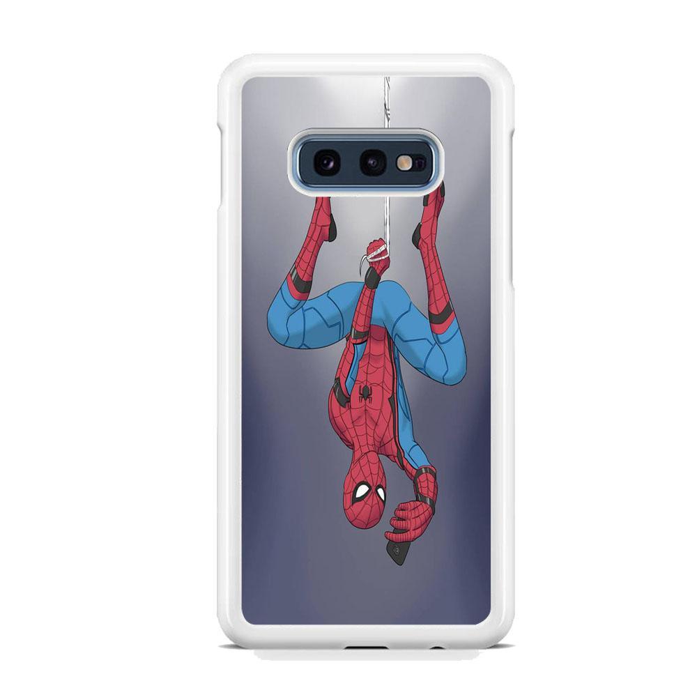 Spiderman Selfie While Hanging Samsung Galaxy S10E Case-Oxvistore