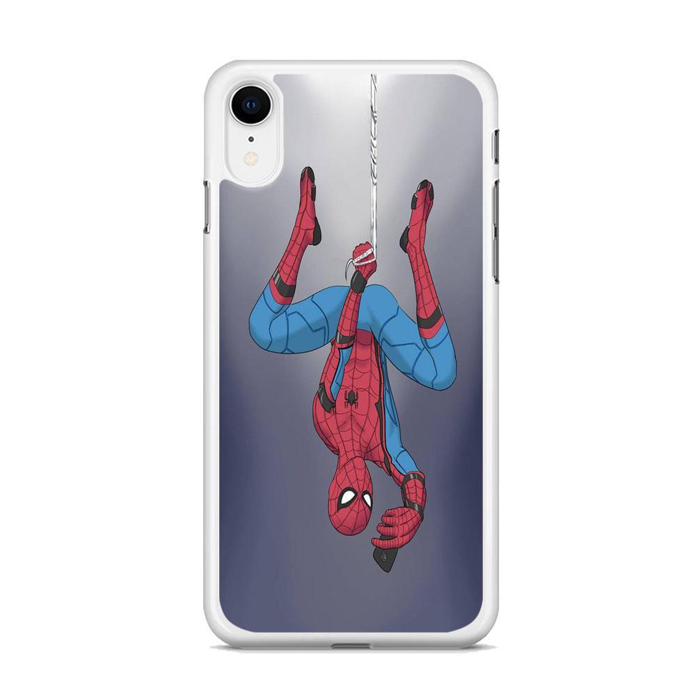 Spiderman Selfie While Hanging iPhone XR Case-Oxvistore