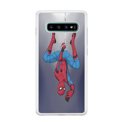 Spiderman Selfie While Hanging Samsung Galaxy S10 Case-Oxvistore