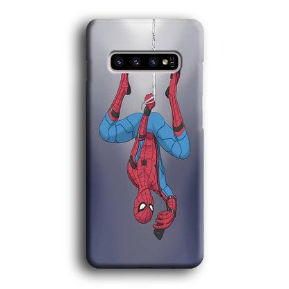 Spiderman Selfie While Hanging Samsung Galaxy S10 Case-Oxvistore