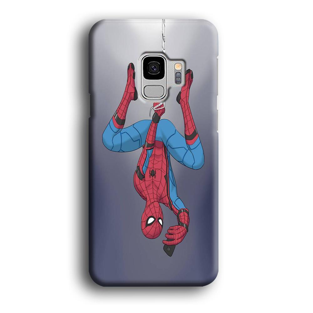 Spiderman Selfie While Hanging Samsung Galaxy S9 Case-Oxvistore