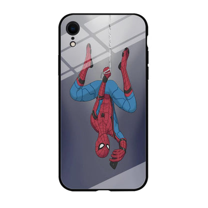 Spiderman Selfie While Hanging iPhone XR Case-Oxvistore