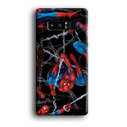 Spiderman Swinging in The Dark Samsung Galaxy Note 8 Case-Oxvistore