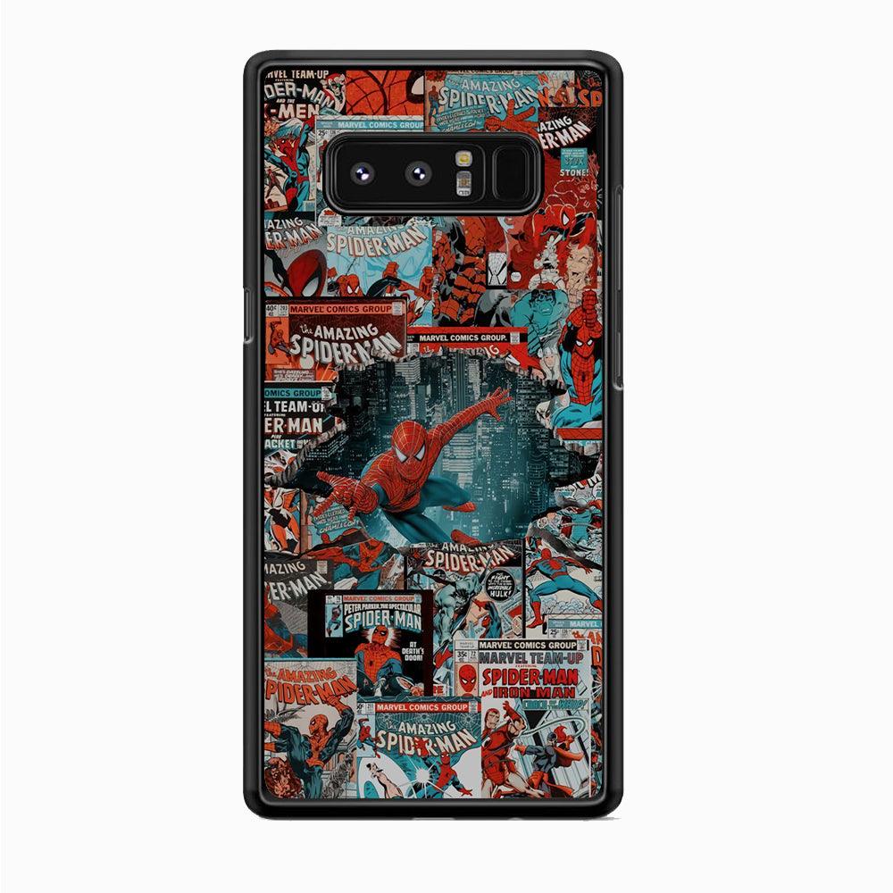 Spiderman The Hero Magazine Samsung Galaxy Note 8 Case-Oxvistore