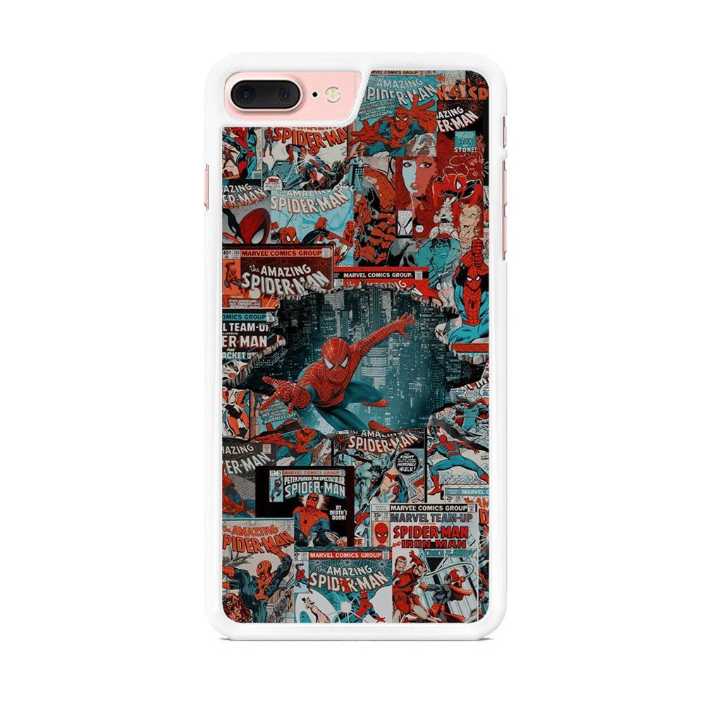 Spiderman The Hero Magazine iPhone 8 Plus Case-Oxvistore