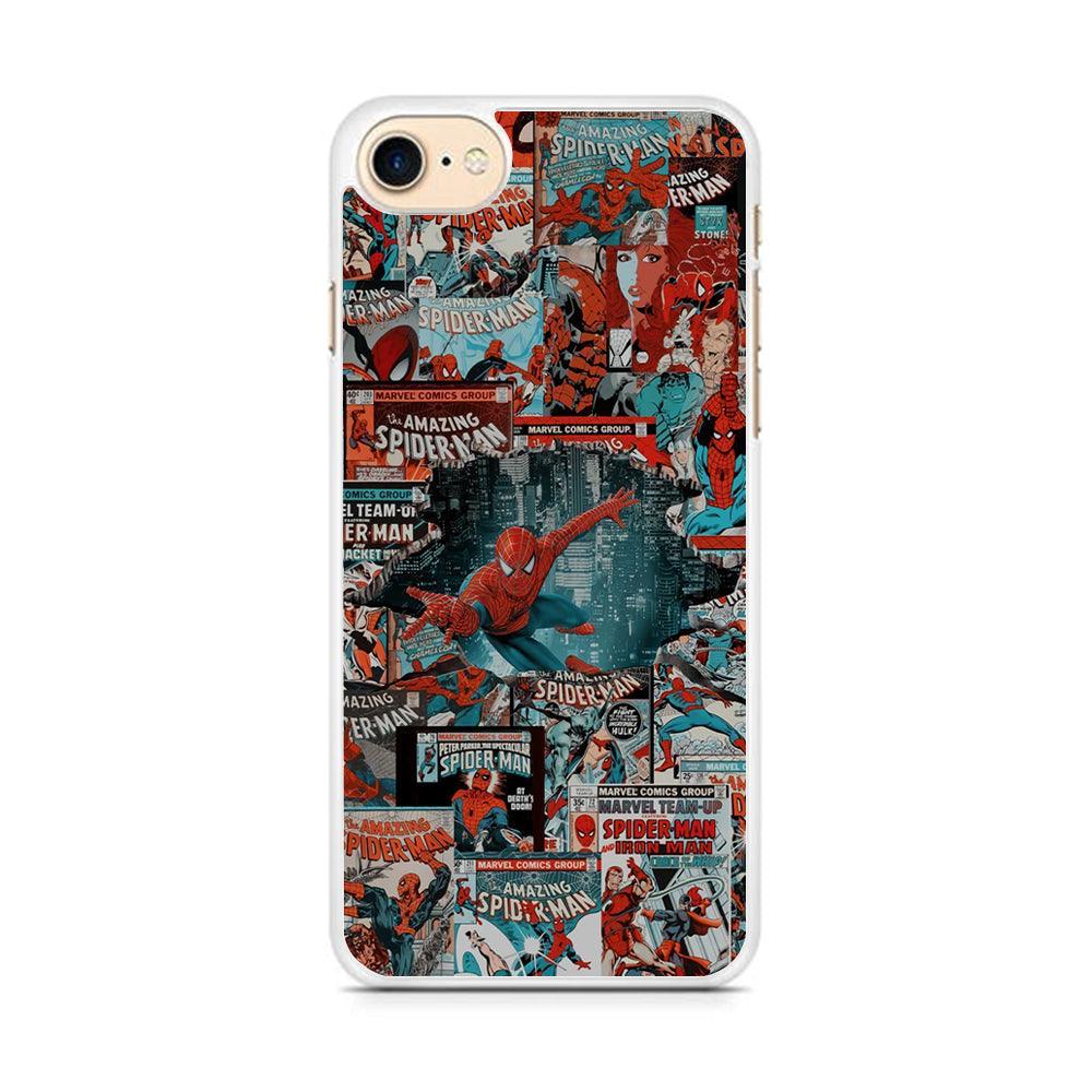 Spiderman The Hero Magazine iPhone 8 Case-Oxvistore