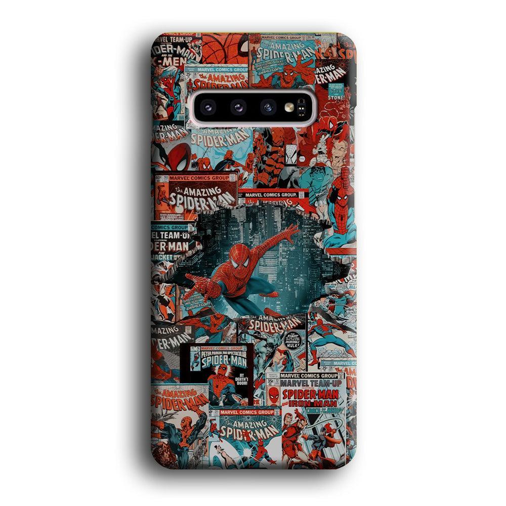 Spiderman The Hero Magazine Samsung Galaxy S10 Case-Oxvistore