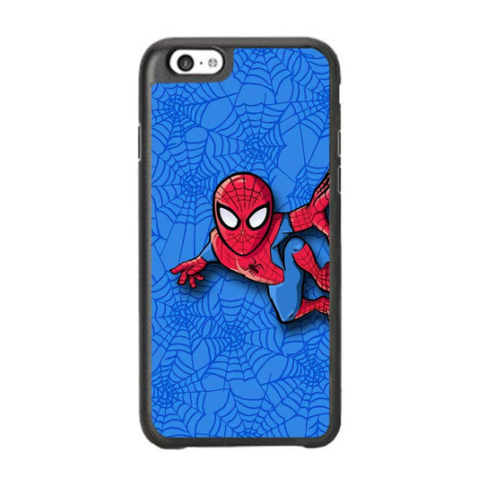 Spiderman Wall Grip iPhone 6 Plus | 6s Plus Case-Rubber Black (2D Case)-Oxvistore
