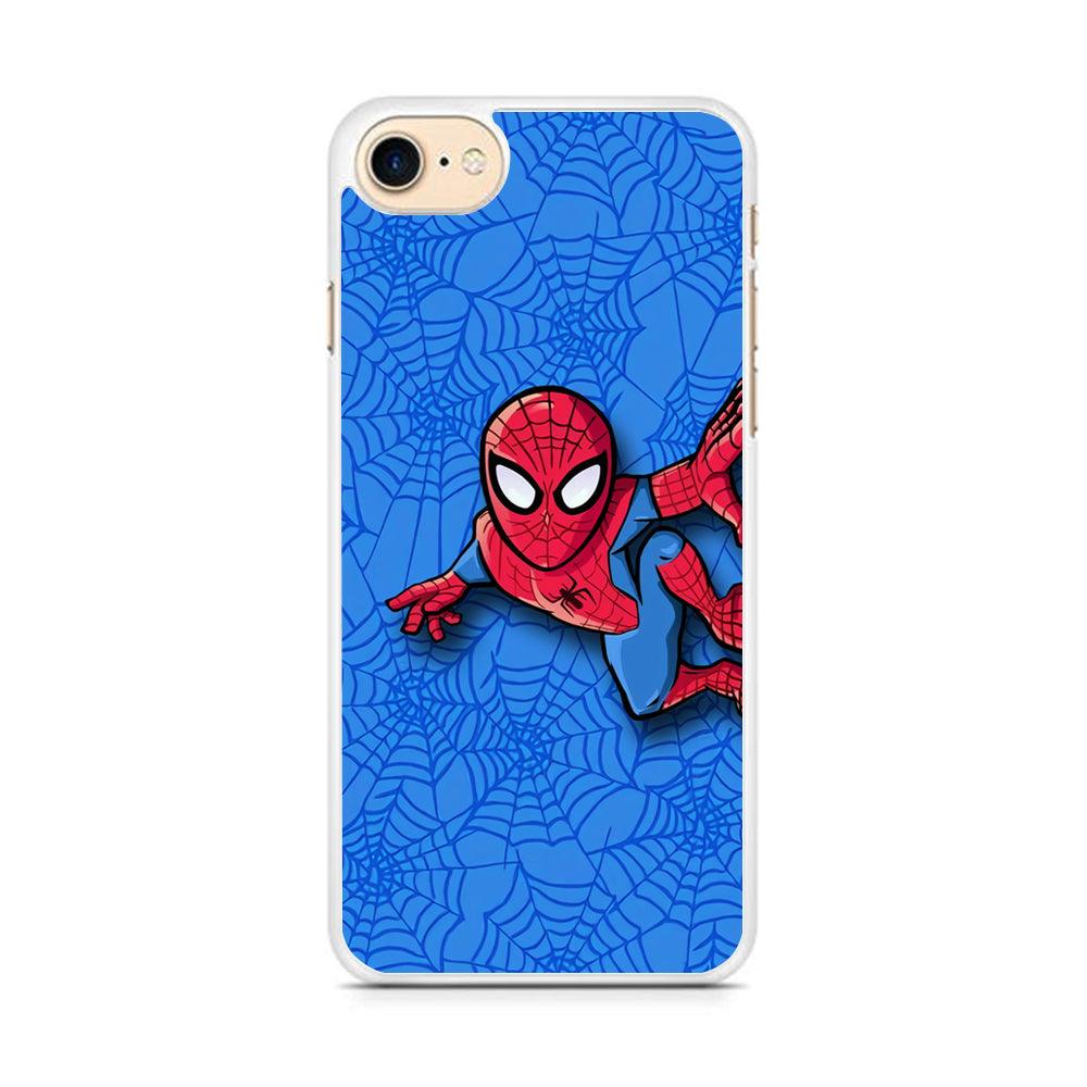 Spiderman Wall Grip iPhone 8 Case-Oxvistore