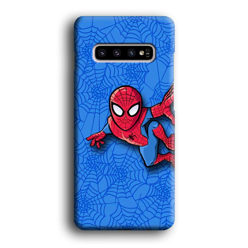 Spiderman Wall Grip Samsung Galaxy S10 Plus Case-Oxvistore