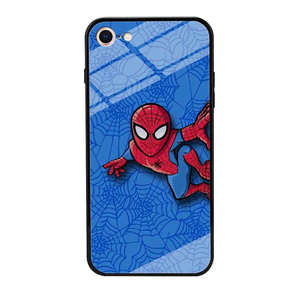 Spiderman Wall Grip iPhone 8 Case-Oxvistore