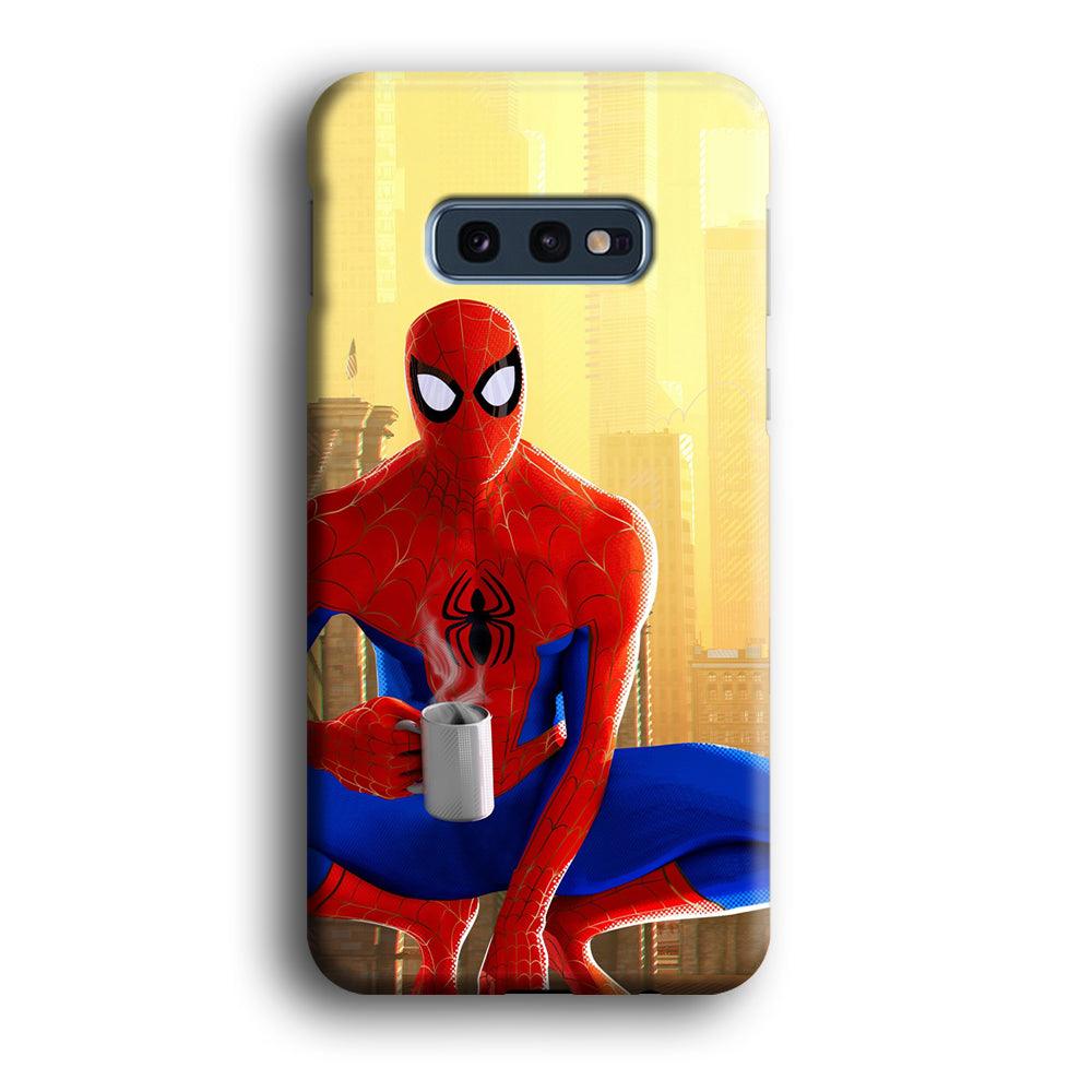 Spiderman and Morning Habbit Samsung Galaxy S10E Case-Oxvistore