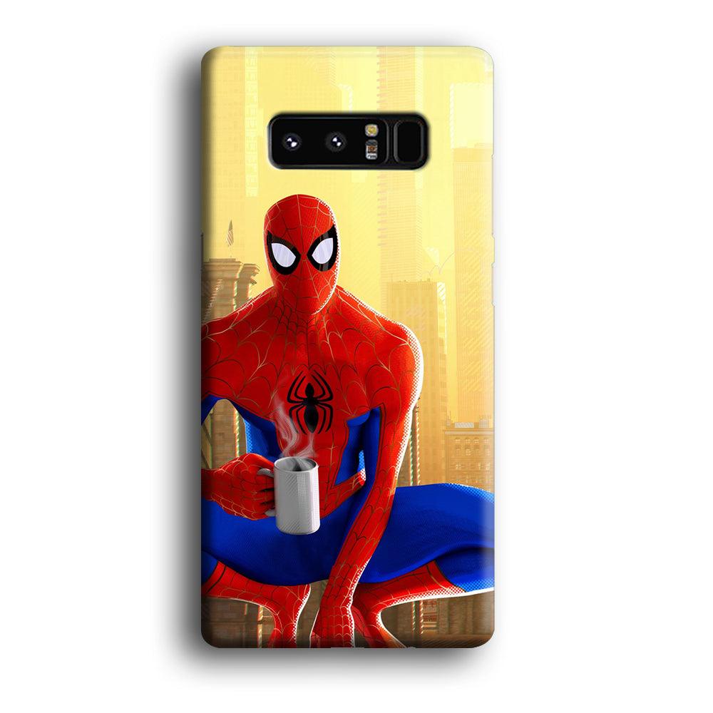 Spiderman and Morning Habbit Samsung Galaxy Note 8 Case-Oxvistore