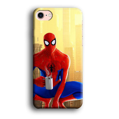 Spiderman and Morning Habbit iPhone 8 Case-Oxvistore