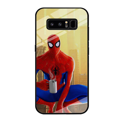 Spiderman and Morning Habbit Samsung Galaxy Note 8 Case-Oxvistore