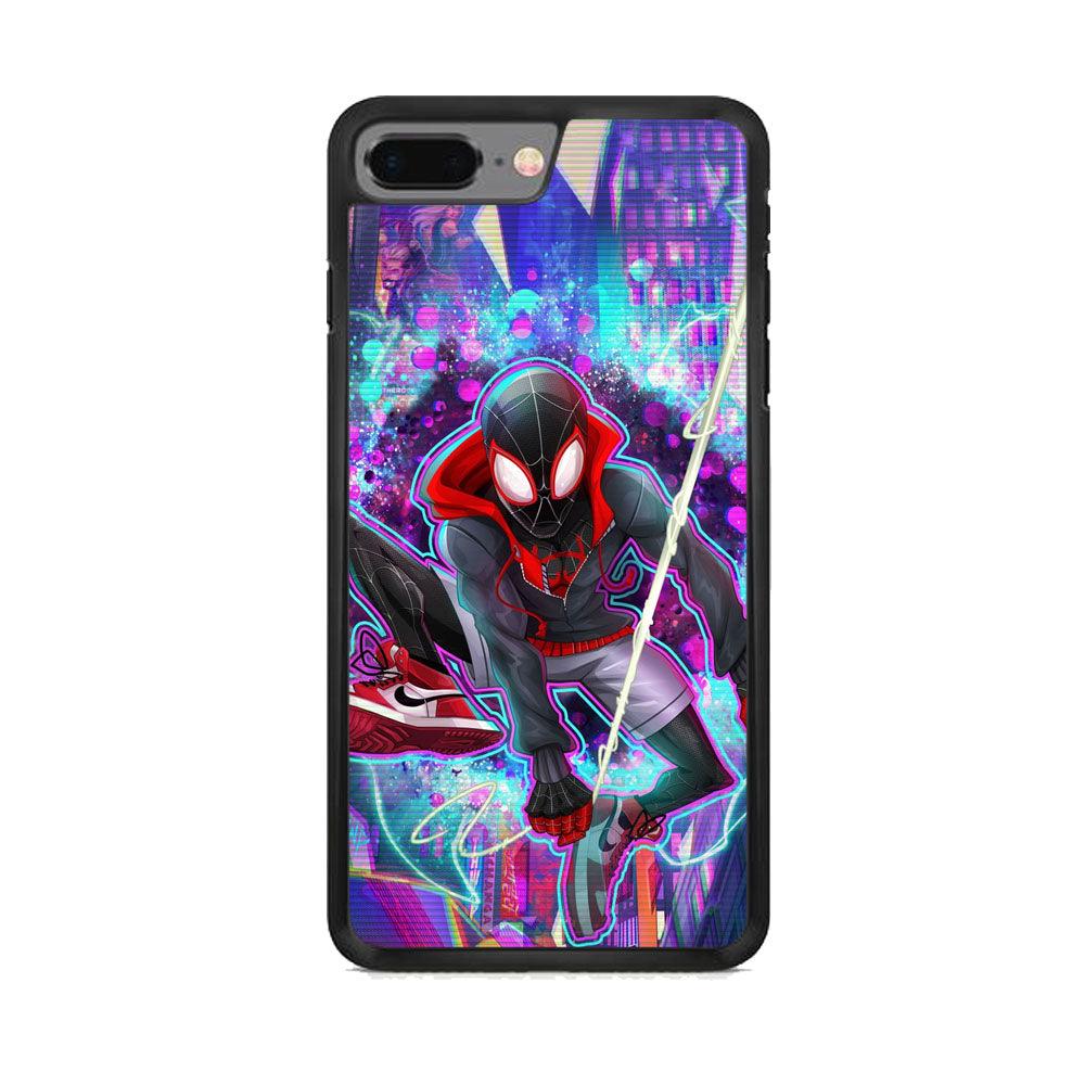 Spiderman in Spider Verse iPhone 7 Plus Case-Oxvistore