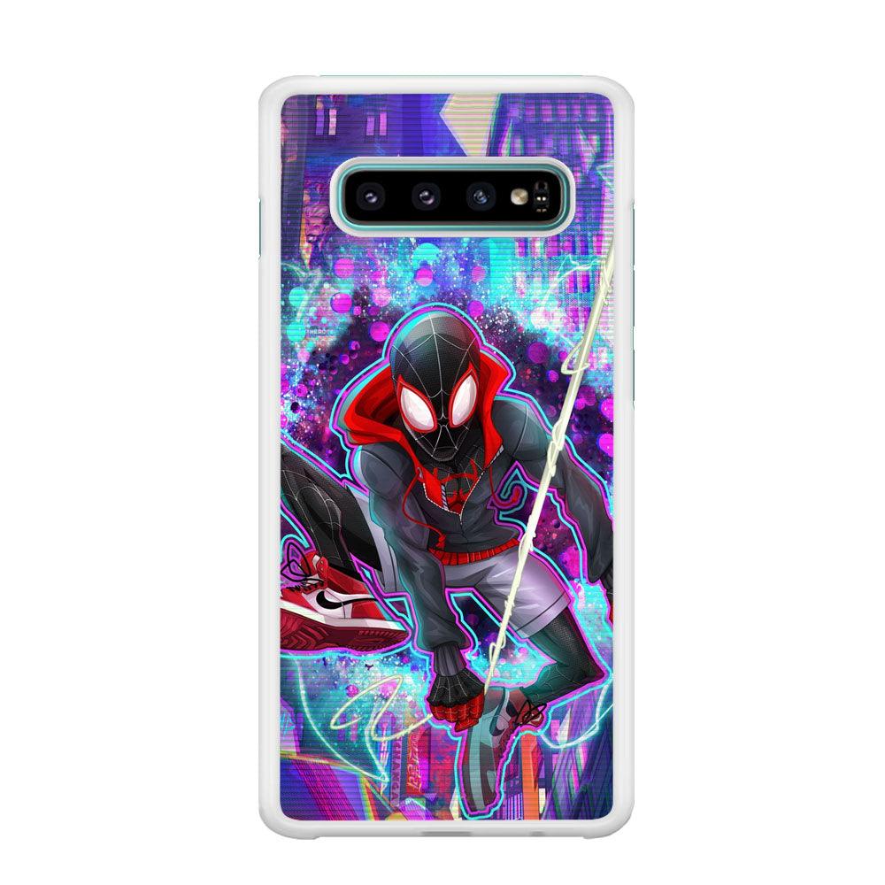 Spiderman in Spider Verse Samsung Galaxy S10 Plus Case-Oxvistore