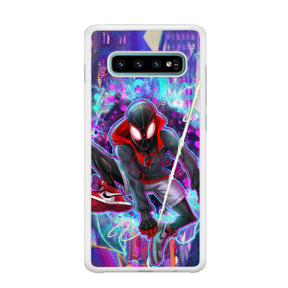 Spiderman in Spider Verse Samsung Galaxy S10 Plus Case-Oxvistore