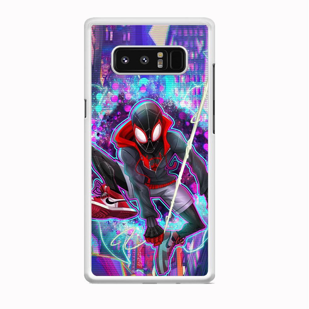 Spiderman in Spider Verse Samsung Galaxy Note 8 Case-Oxvistore