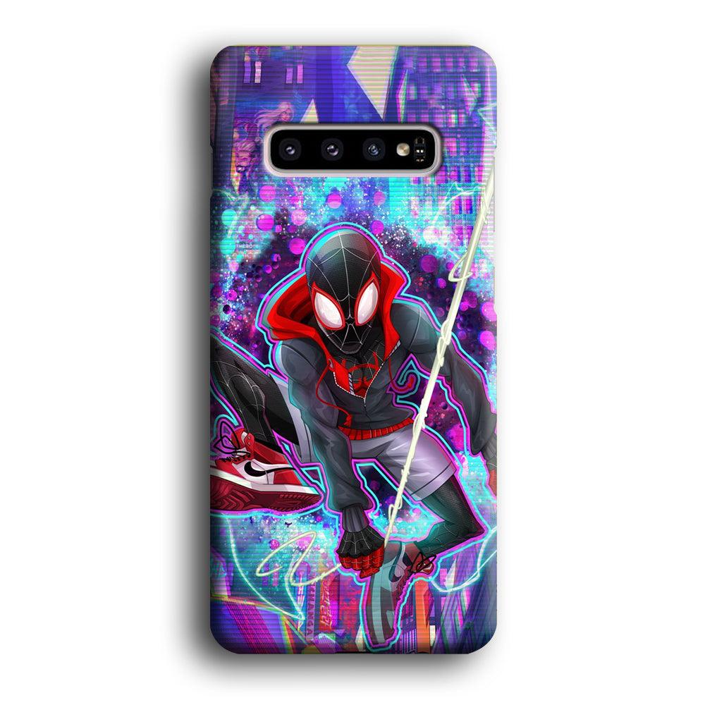 Spiderman in Spider Verse Samsung Galaxy S10 Plus Case-Oxvistore