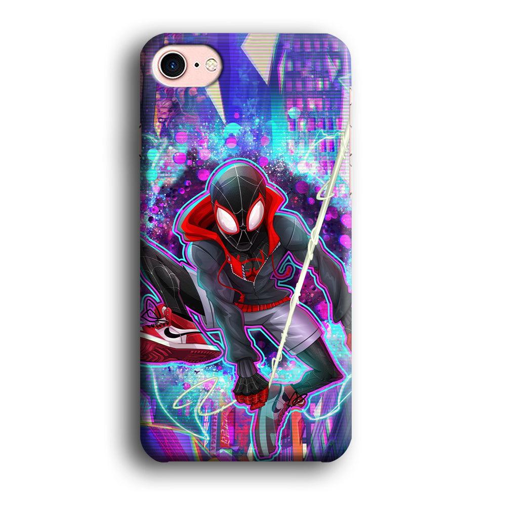 Spiderman in Spider Verse iPhone 8 Case-Oxvistore