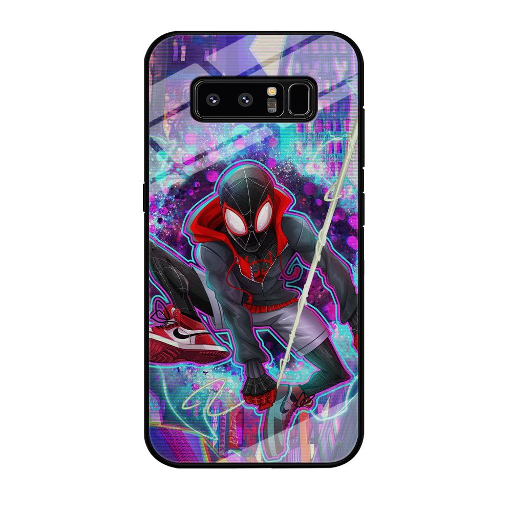 Spiderman in Spider Verse Samsung Galaxy Note 8 Case-Oxvistore