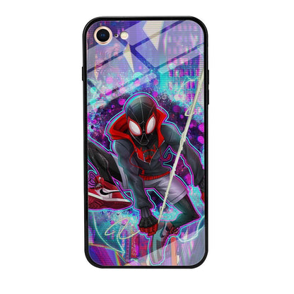 Spiderman in Spider Verse iPhone 8 Case-Oxvistore